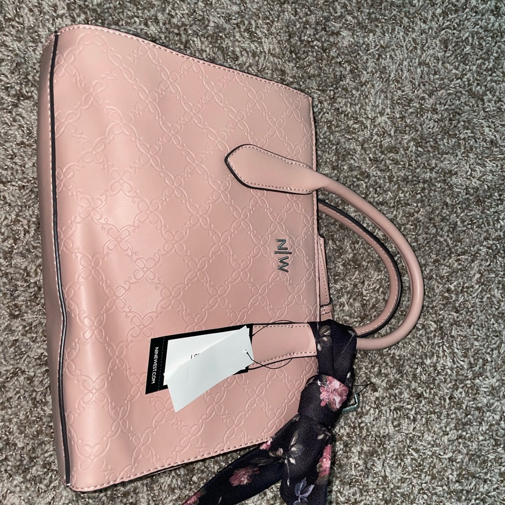 Nine West Pink Structured Tote Bag